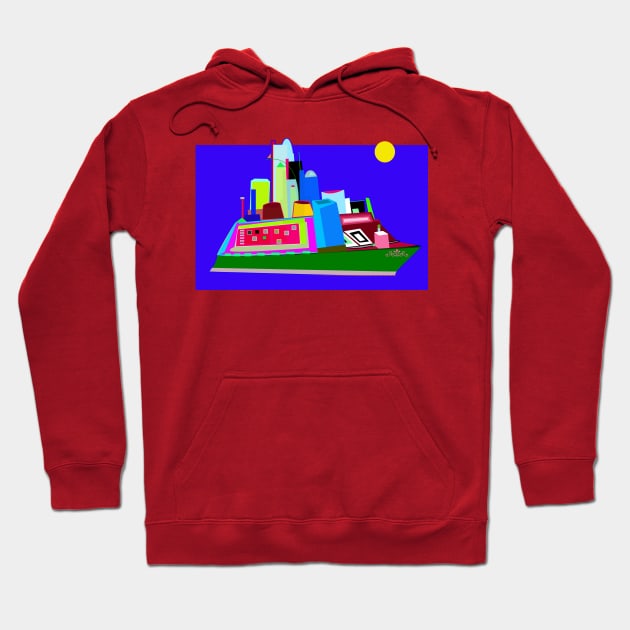 Big Colorful Boat Hoodie by momomoma